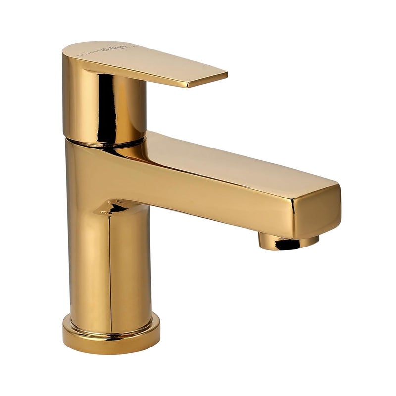 Hindware Italian Collection F360001PGD Element Gold Pillar Cock,Brass with Chrome & PVD Finish | 12-Year Manufacturer Warranty