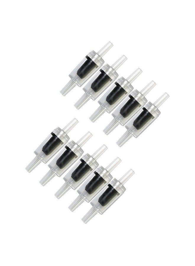 رولينج صمام فحص مضخة الهواء من RuiLing، 10 قطع، وصلة أنابيب لخزان الأسماك ومضخة خط الهواء لخزان مياه ثاني أكسيد الكربون، صمام فحص أحادي الاتجاه بدون رجوع، أسود - Image 1