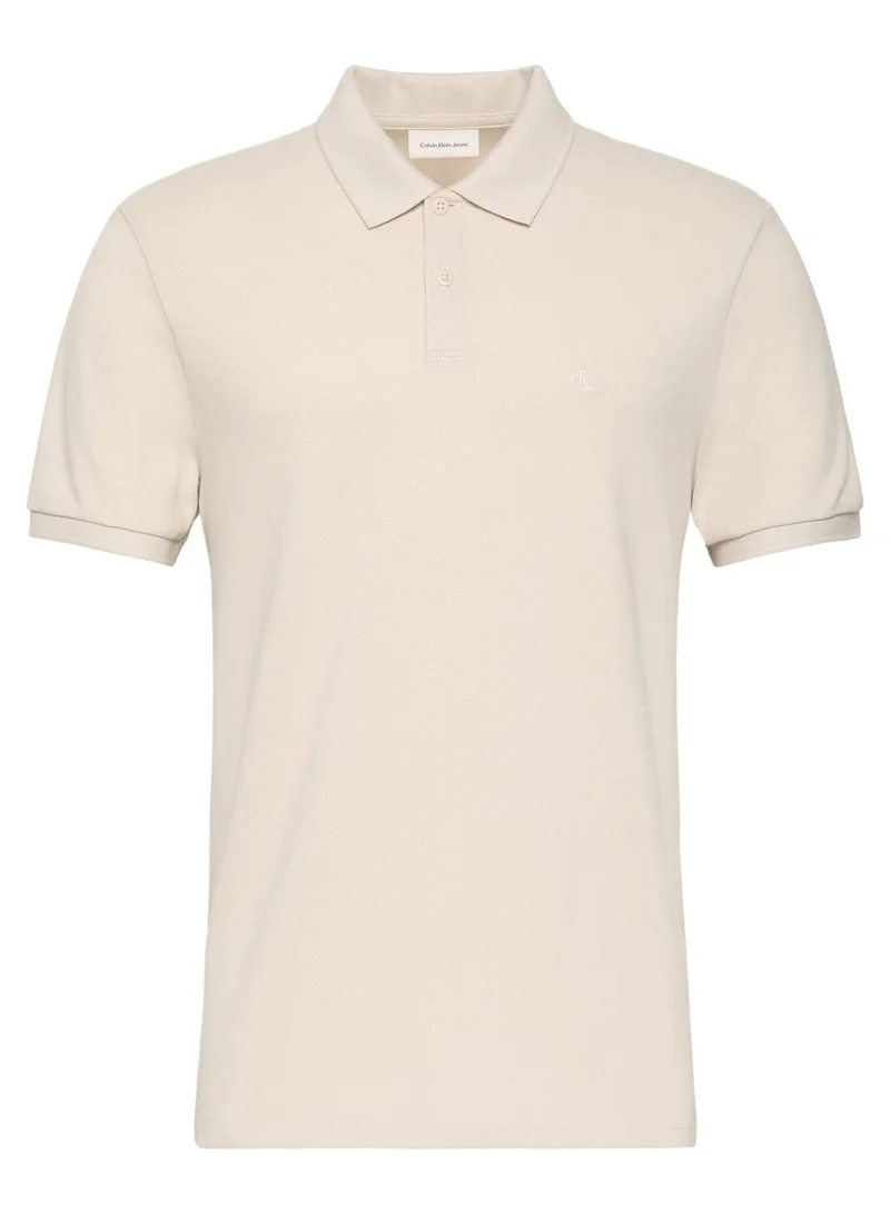 Calvin Klein Jeans  Cotton Piqué Polo Shirt for Men | Best Price UAE