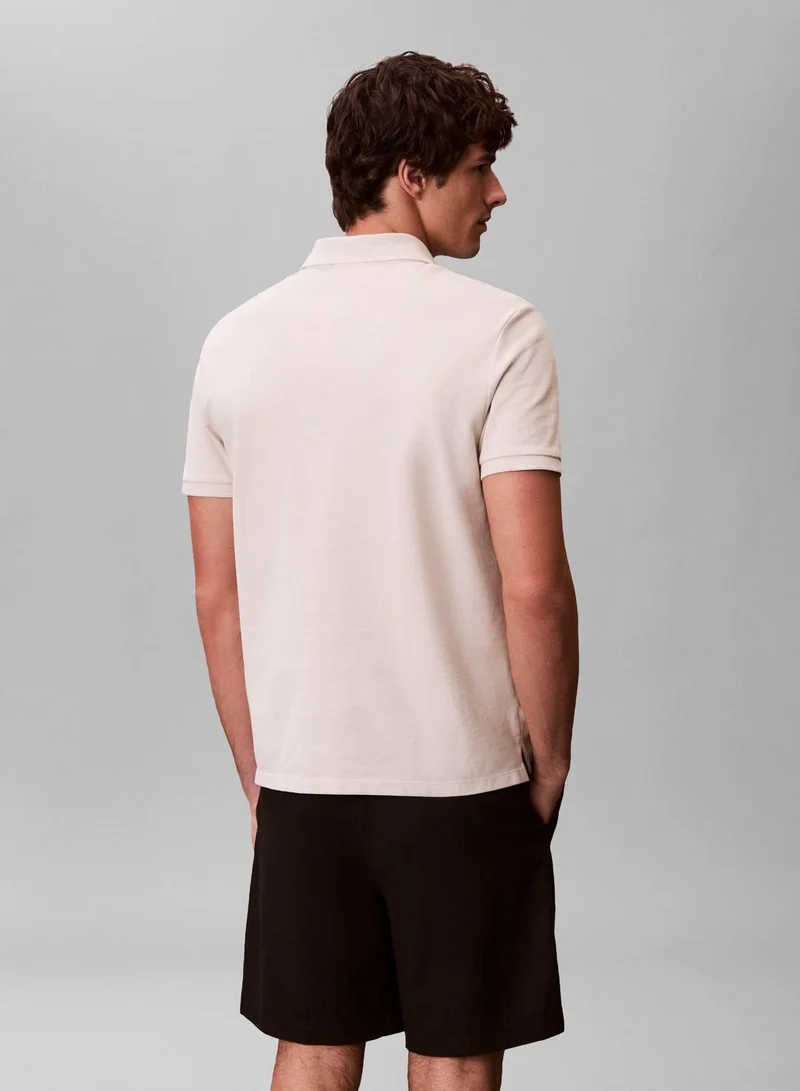 Calvin Klein Jeans  Cotton Piqué Polo Shirt for Men | Best Price UAE