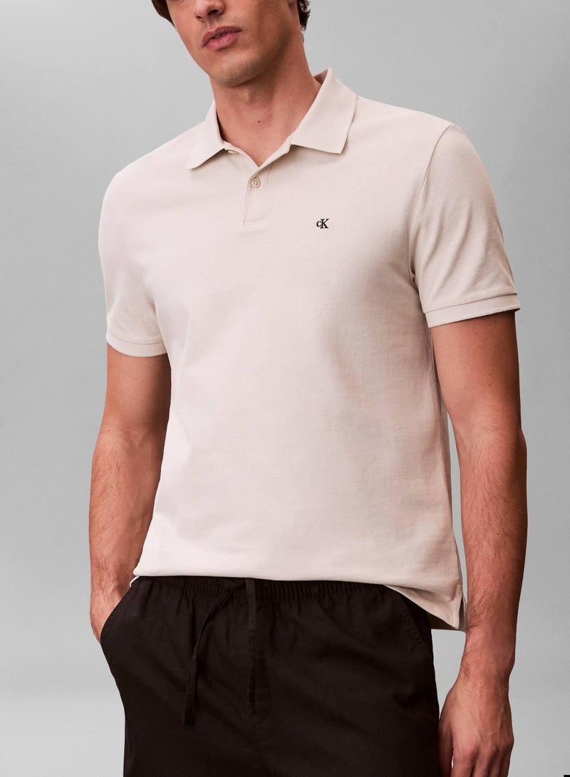 Calvin Klein Jeans Cotton Piqué Polo Shirt - Image 4