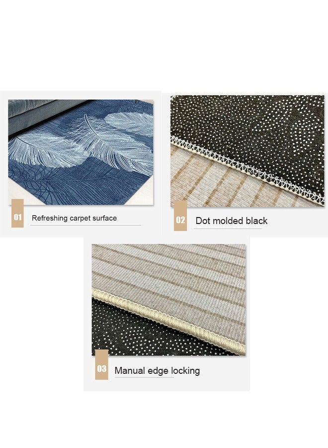 Nordic Style Area Rug Non-Slip Soft Decorative Carpet 180X280 CM
