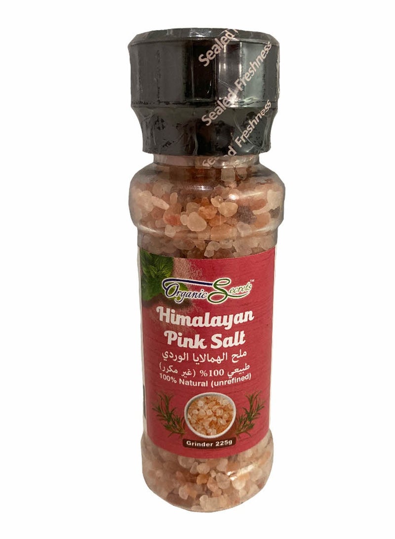 Organic Secrets Himalayan Pink Salt Coarse by Organic Secrets - 225G Grinder