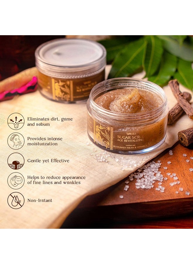 فاسو مقشر فاسو كومكومادي تيلام بالسكر - مُجدد لعلامات التقدم في السن | بفيتامين هـ والسكر البني | مقشر للوجه | لجميع أنواع البشرة - Image 2