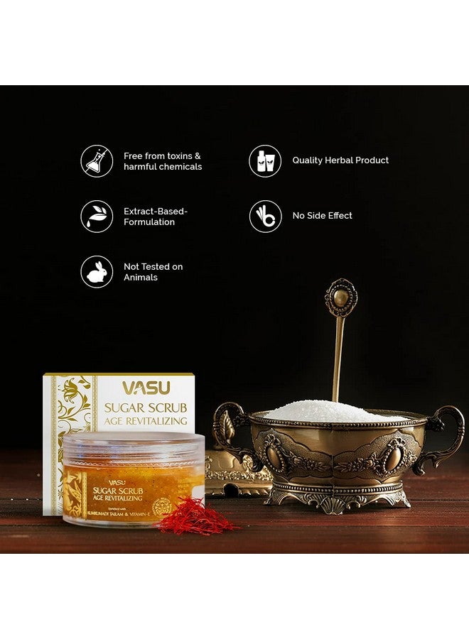 فاسو مقشر فاسو كومكومادي تيلام بالسكر - مُجدد لعلامات التقدم في السن | بفيتامين هـ والسكر البني | مقشر للوجه | لجميع أنواع البشرة - Image 5