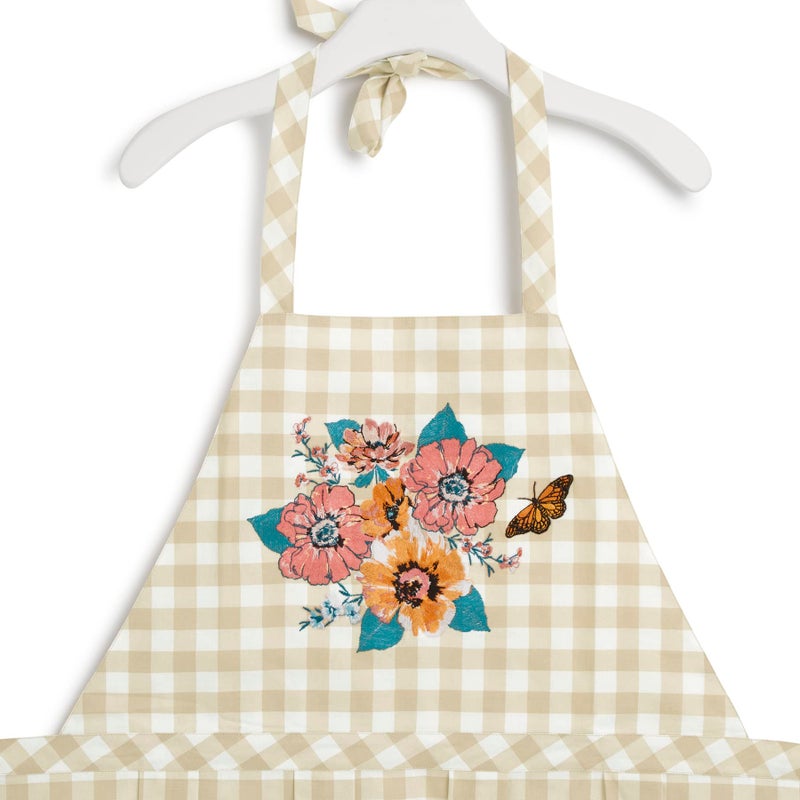Vera Bradley Women's Lightweight Cotton Apron, Peach Blossom Picnic - Recycled Cotton, One Size - Image 2