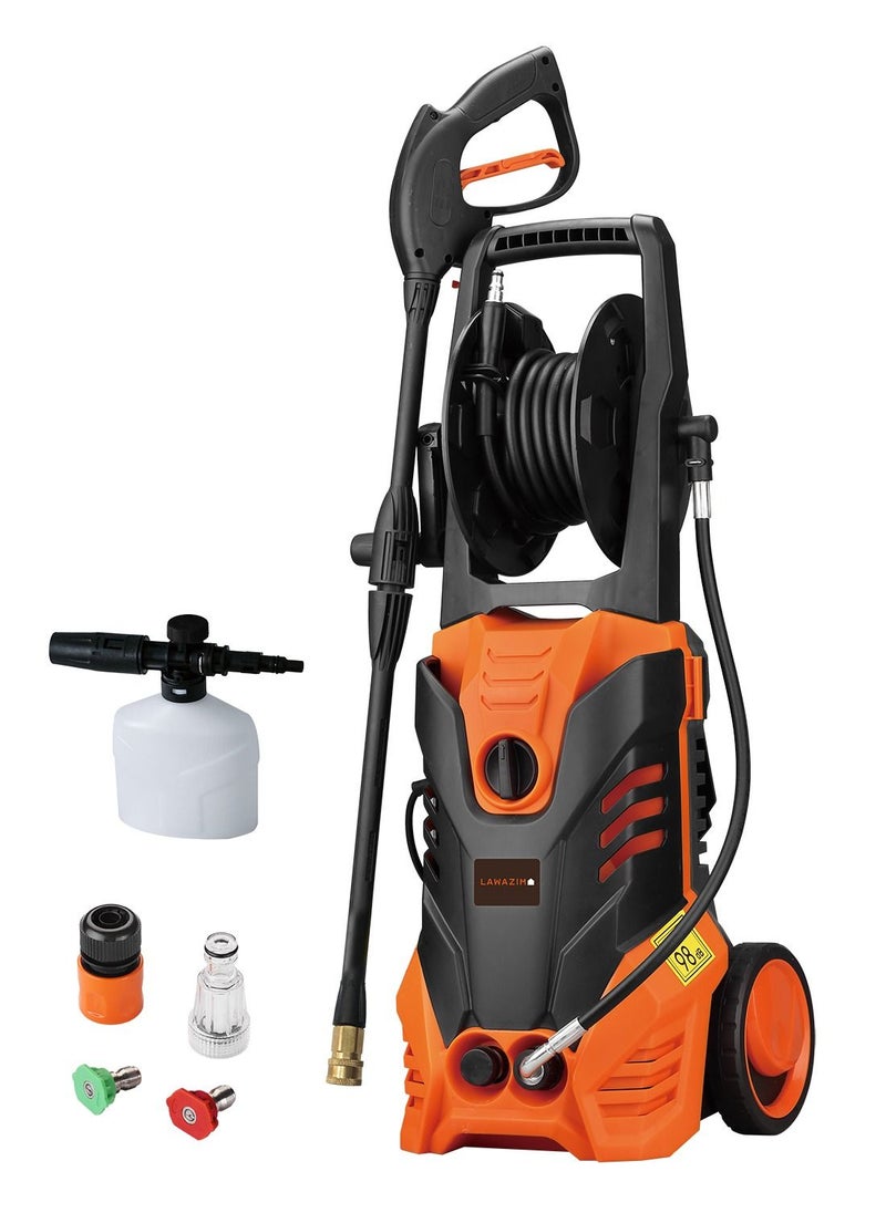 LAWAZIM - Heavy Duty High-Pressure Washer -2000W- Powerful Electric Pressure Cleaner for Outdoor Cleaning Tasks Corded Power Washer - for Household Vehicle Patio Garden Sideroads and Surface Cleaning - Image 1