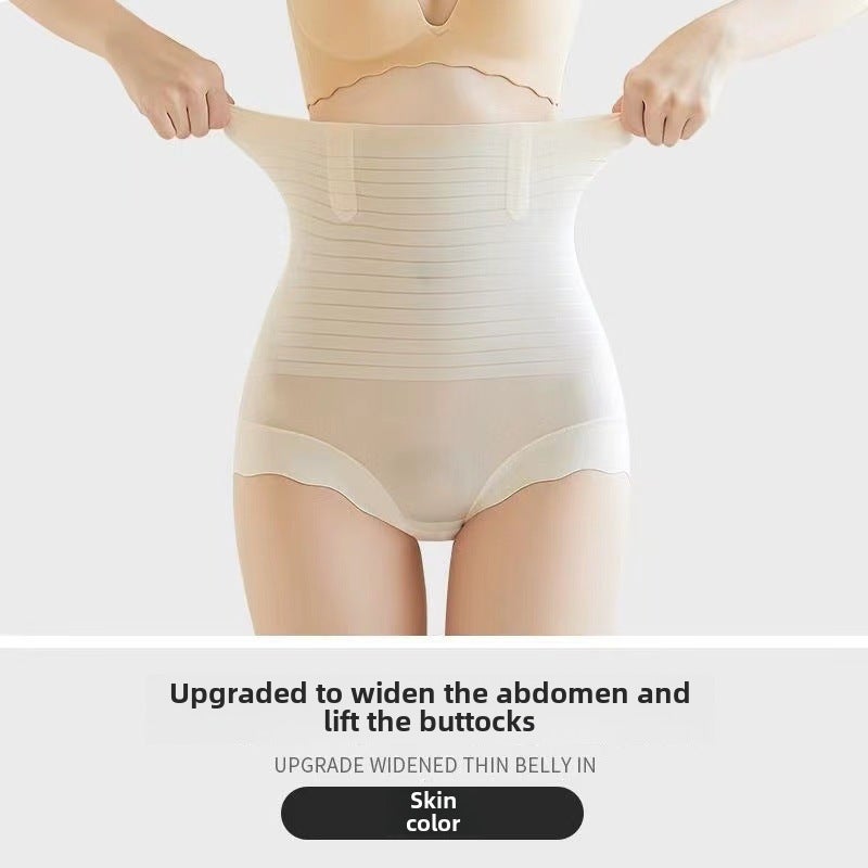 High Waist Shaping Panties Tummy Control Seamless Purple Gray - Image 2