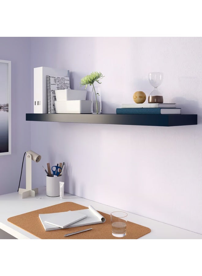 IKEA (IKEA) رف حائط أسود-أزرق 110×26 سم - Image 2