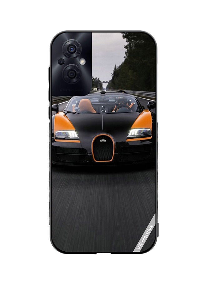 VR CREATIVE Protective Case Cover For Oppo Reno8 Z Buggati Chiron Design Multicolour - Image 1