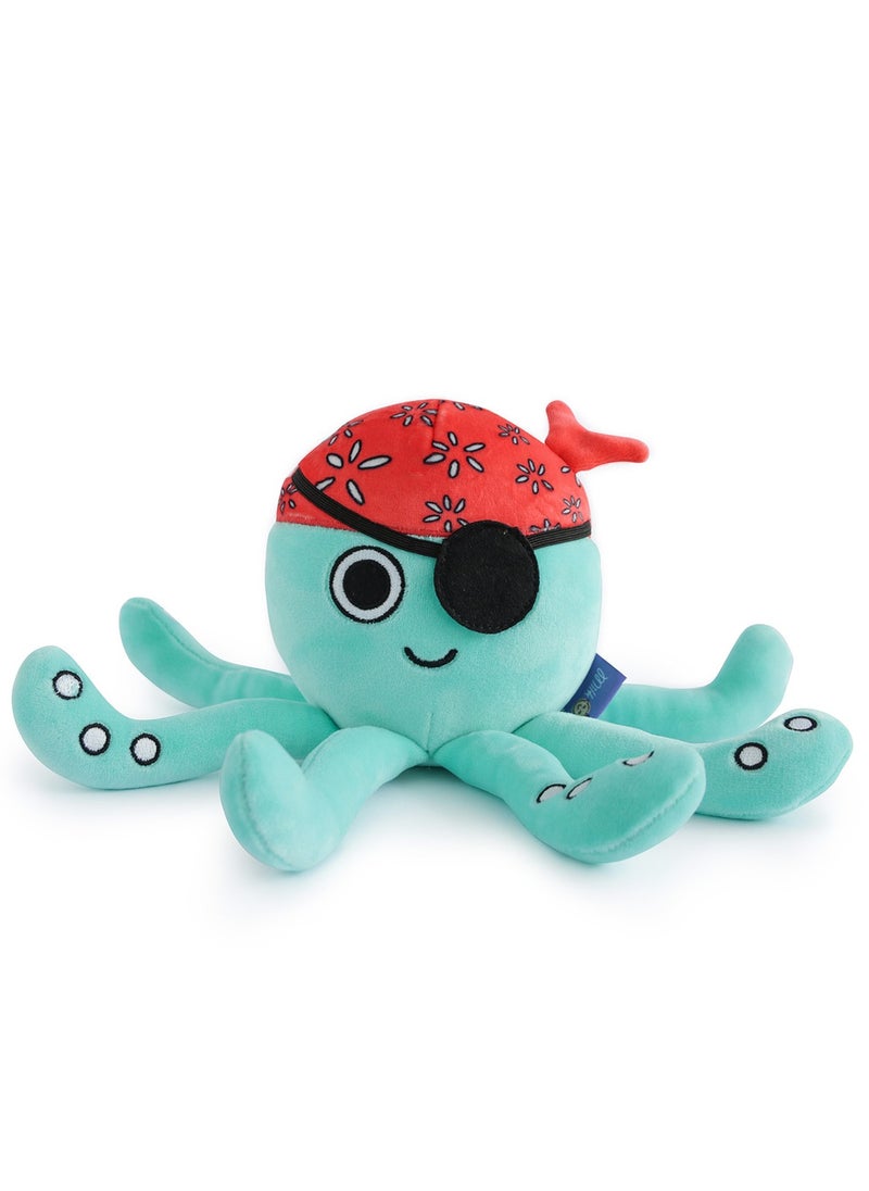 Milk & Moo Milk&Moo Sailor Octopus Plush Toy, Cute Super Soft Toys, Perfect for Playing and Snuggling, Safe for Children, 100% Polyester, 10.6 inches  - Image 1