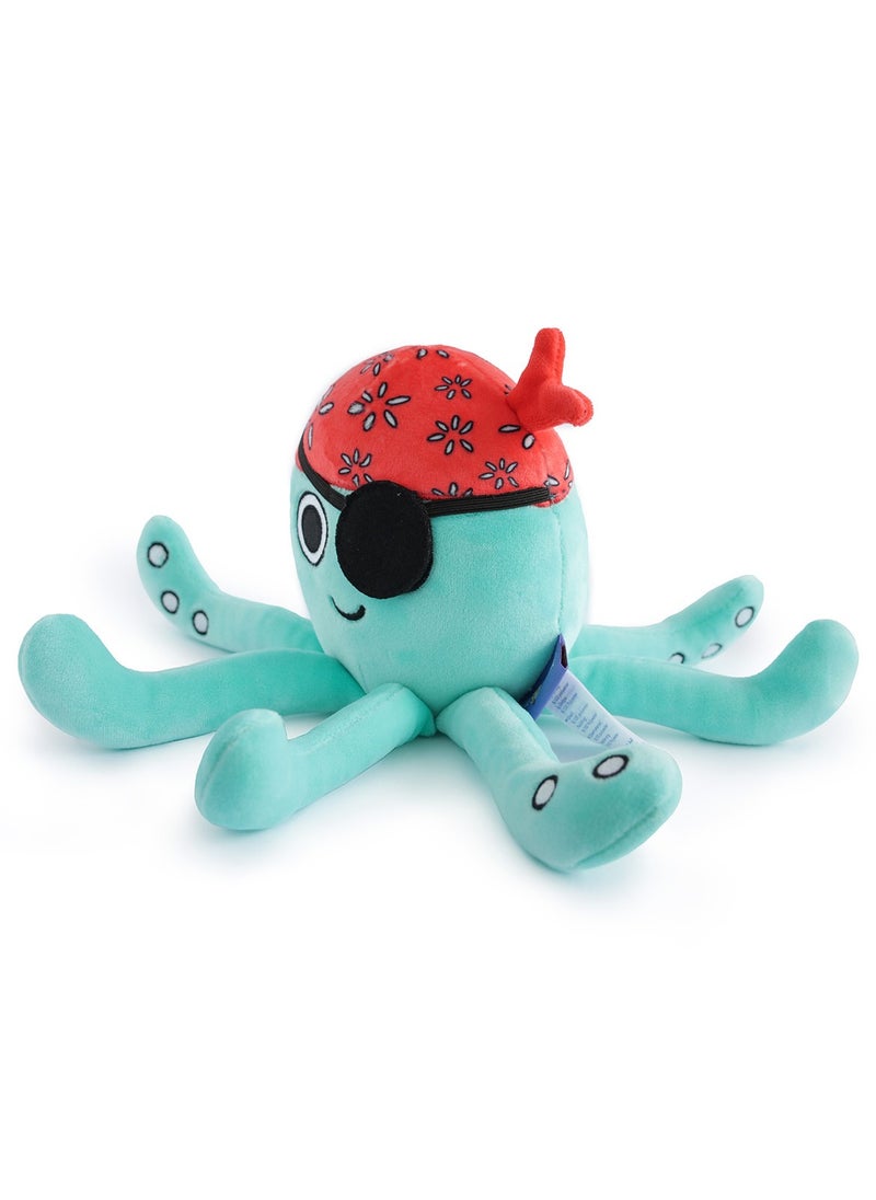 Milk & Moo Milk&Moo Sailor Octopus Plush Toy, Cute Super Soft Toys, Perfect for Playing and Snuggling, Safe for Children, 100% Polyester, 10.6 inches  - Image 2