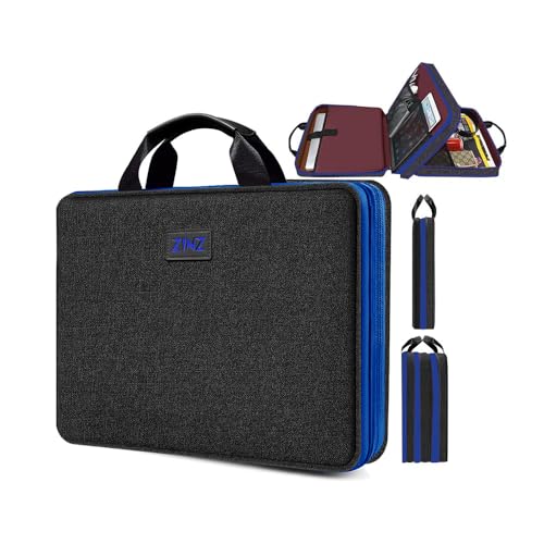 ZINZ Laptop Case 15 15.6 16 inch Sleeve, Expandable Computer Hand Bag with Multi-pockets Compatible with MacBook Pro 16 inch M4/M3/M2/M1, MacBook Air/Pro 15 inch and 15-16 inch Notebooks，B01BL01 - Image 1