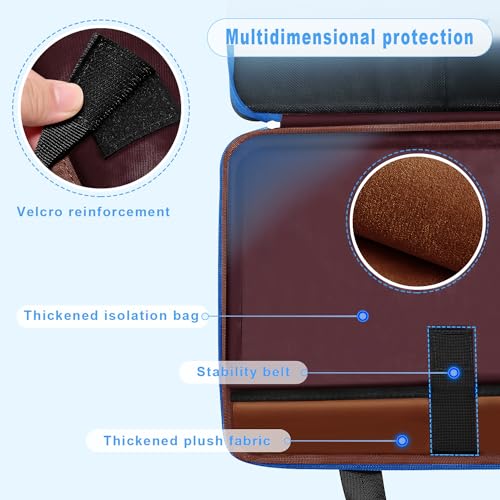 ZINZ Laptop Case 15 15.6 16 inch Sleeve, Expandable Computer Hand Bag with Multi-pockets Compatible with MacBook Pro 16 inch M4/M3/M2/M1, MacBook Air/Pro 15 inch and 15-16 inch Notebooks，B01BL01 - Image 4