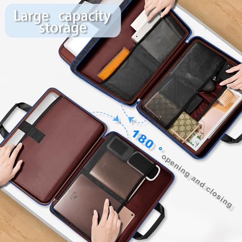 ZINZ Laptop Case 15 15.6 16 inch Sleeve, Expandable Computer Hand Bag with Multi-pockets Compatible with MacBook Pro 16 inch M4/M3/M2/M1, MacBook Air/Pro 15 inch and 15-16 inch Notebooks，B01BL01 - Image 5