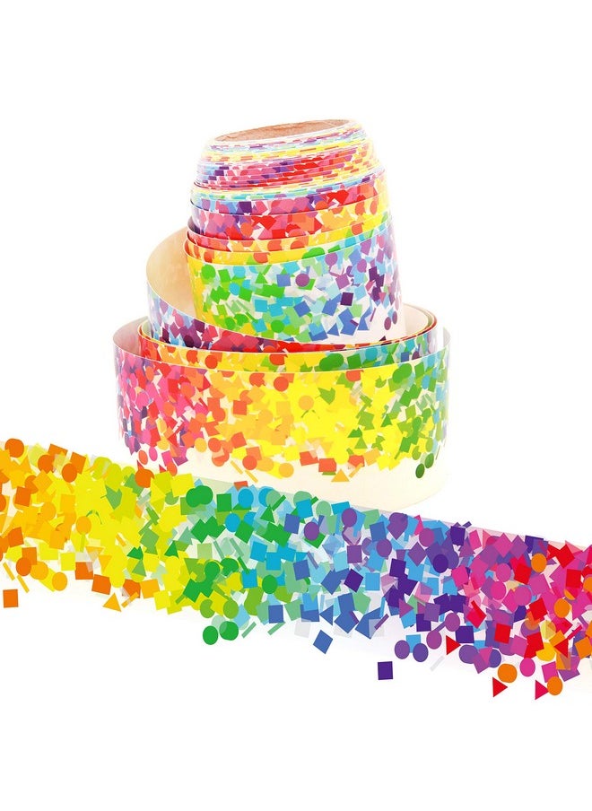 Youngever 52.5 Ft Bulletin Board Borders Confetti Border For Classroom Decoration  - Image 1