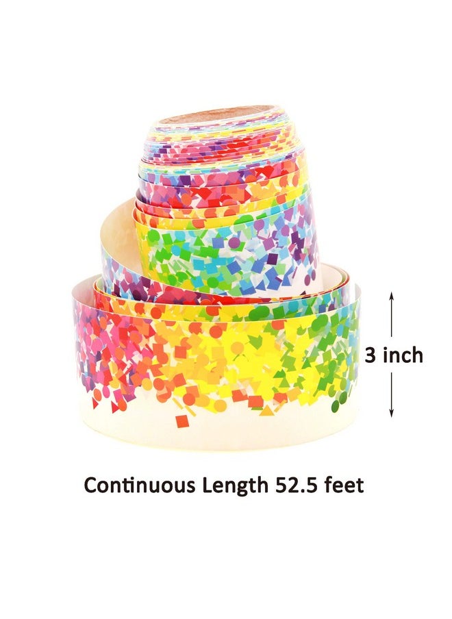 Youngever 52.5 Ft Bulletin Board Borders Confetti Border For Classroom Decoration  - Image 2
