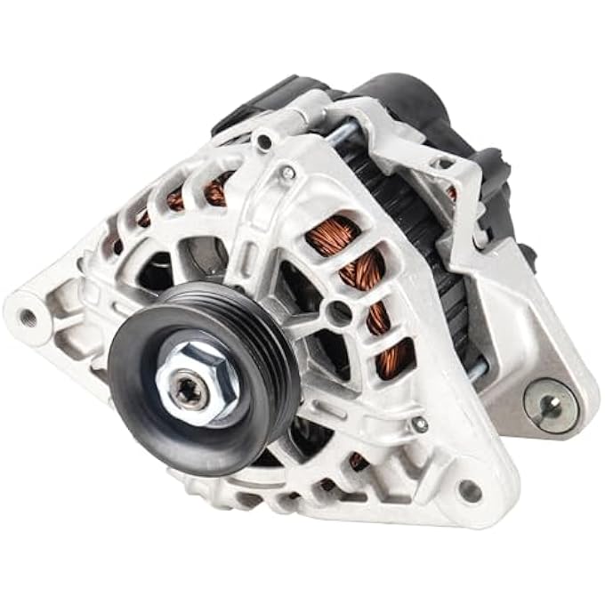 SEHNSUCHT Alternator Replacement New Fit for Hyundai Elantra 2.0L 2007-2012, for Kia Soul 2.0L 2010-2011, for Kia Spectra 2.0L 2007-2009, for Kia Spectra5 2.0L 2007-2009, Replacement for 2655635 - Image 1