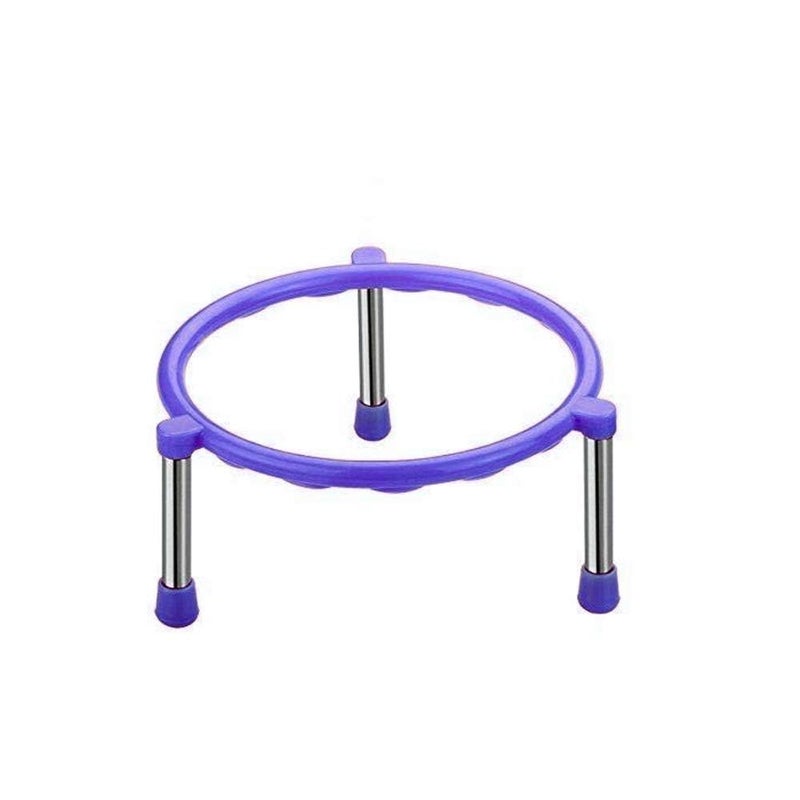Acorn Crafts Acorn Crafts Matka Ring Heavy Stainless Steel Legs Matka Ring Stand for Matka Srtand Multi Color Plastic Ring Pot Stand for Matka Pack of 1  - Image 3