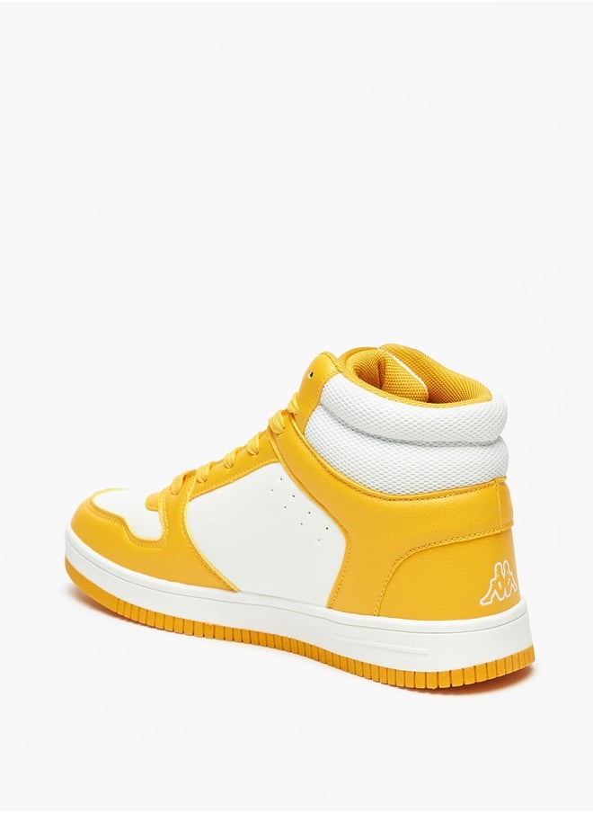 Kappa Women's Colourblock High-Top Sneakers with Lace-Up Closure  - Image 2