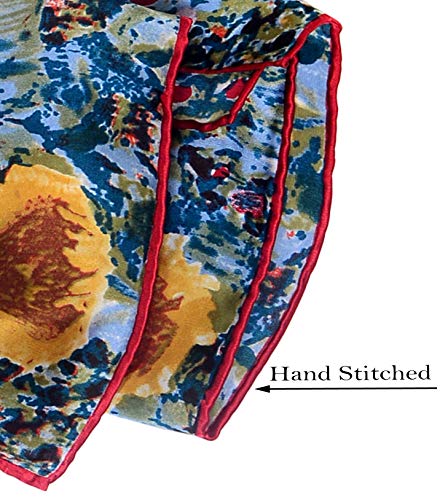 Salutto Women 100% Silk Scarves Van Gogh Painted Boutique Scarf - Image 4