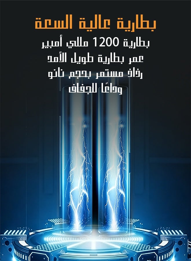 يهييو مرطب هواء, مرطب هواء شخصي 0.9 لتر مع نافورة موسيقية وضوء LED - مرطب هواء بضباب بارد قابلة للشحن - مرطب هواء عطري ذكي بستة مستويات للرش (أبيض) - Image 5