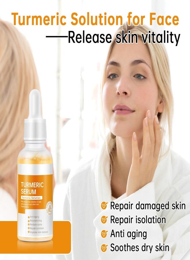 mopayzer Turmeric Serum for Face, 30 ML/ 1 PCS Anti Aging Turmeric Facial Serum, Turmeric Oil, Moisturizes & Firms Skin, Reduces Wrinkles & Fine Lines, Skin Care Essence for Dryness, Hydrates Face - Image 3