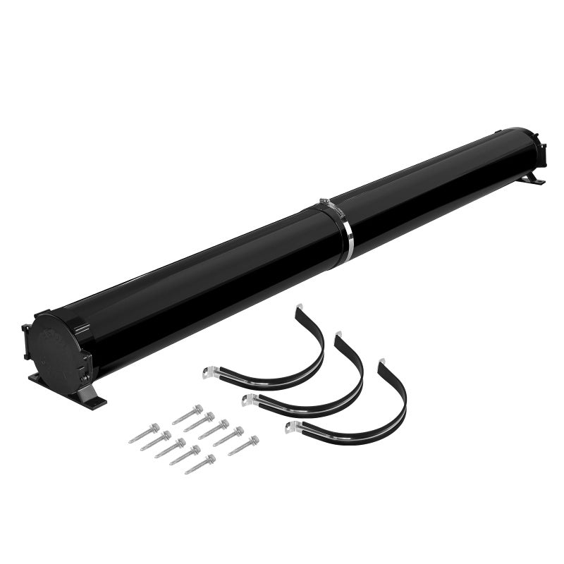 Touri RV Adjustable EZ Hose Carrier TR5094BK with Door Cap and Mounting Screws, 50''-94'', Black, 3 Mounting Tabs Included - Image 1