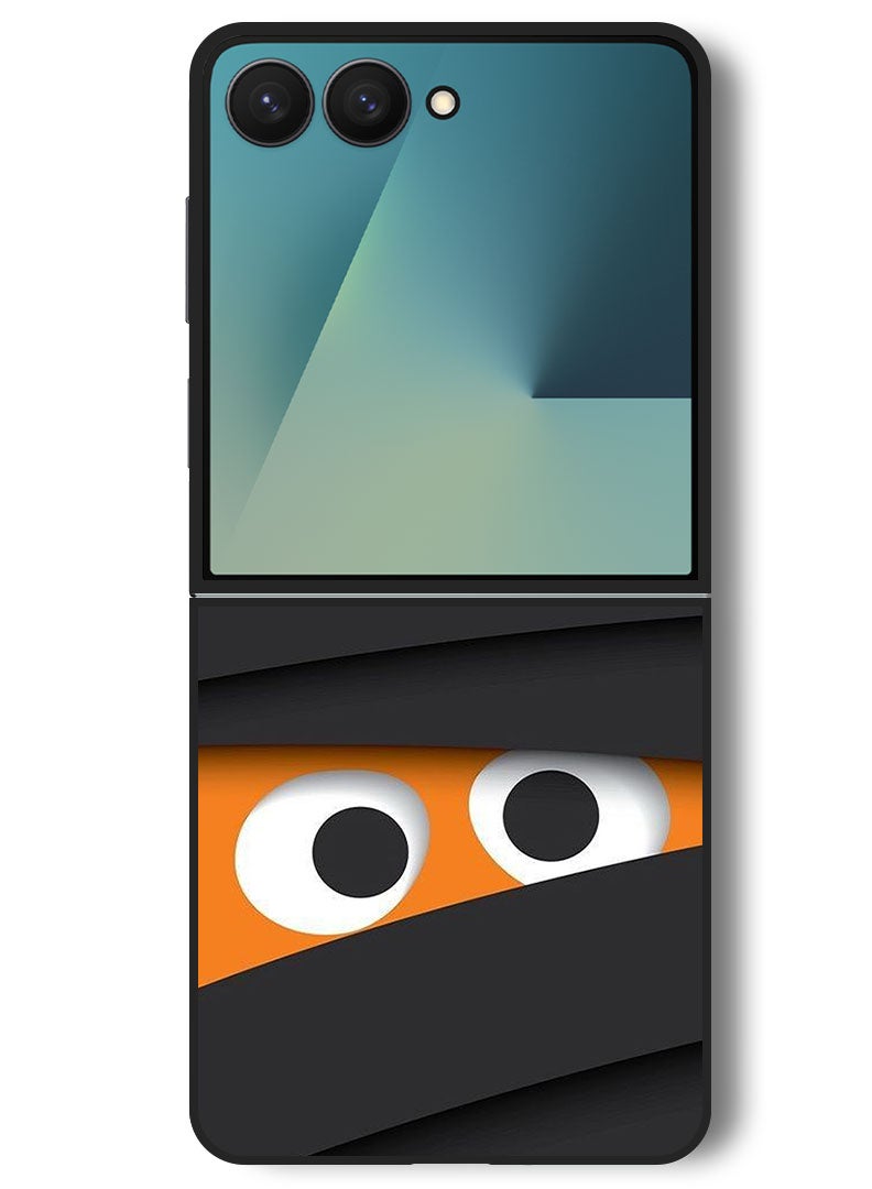 Theodor Case Compatible with Samsung Galaxy Z Flip 7 - 6.9 Inch Protection Shockproof Bumper Cover Two Eyes Appearing - Image 1