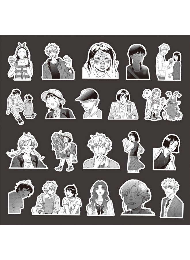 NIBEMINENT 77 Pcs Cartoon Jumping Youth Deco Kit Waterproof Stickers, High Definition Printing Bright Colors, Suitable for Laptop Skateboard Luggage Water Bottle Guitar DIY - Image 3