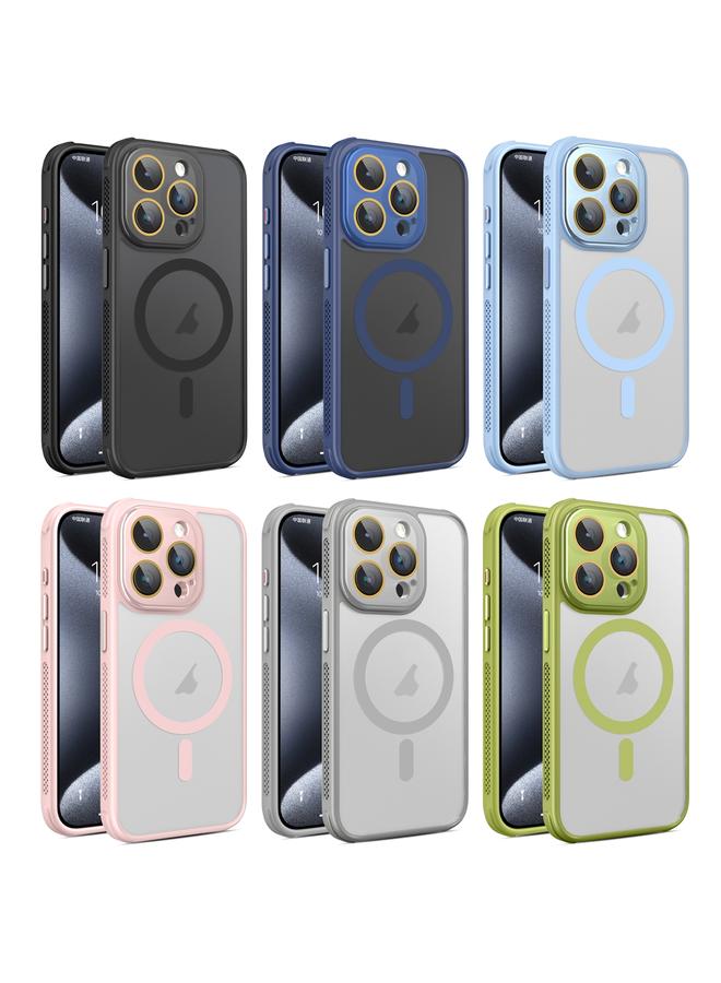 erorex Case For iPhone 16 Plus Hardware Side Cooling Skin Feel Frosted MagSafe Magnetic Phone Case with Lens Film - Image 2