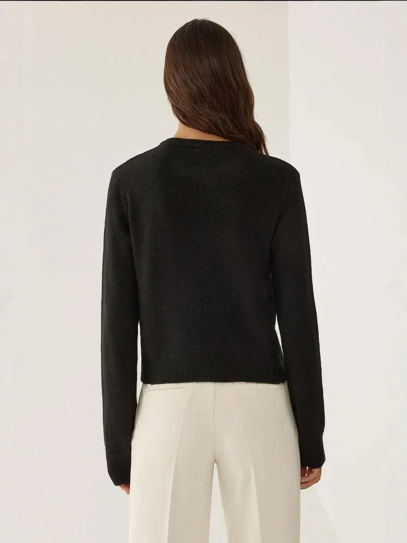 HICCUP Zippered Knit Cardigan