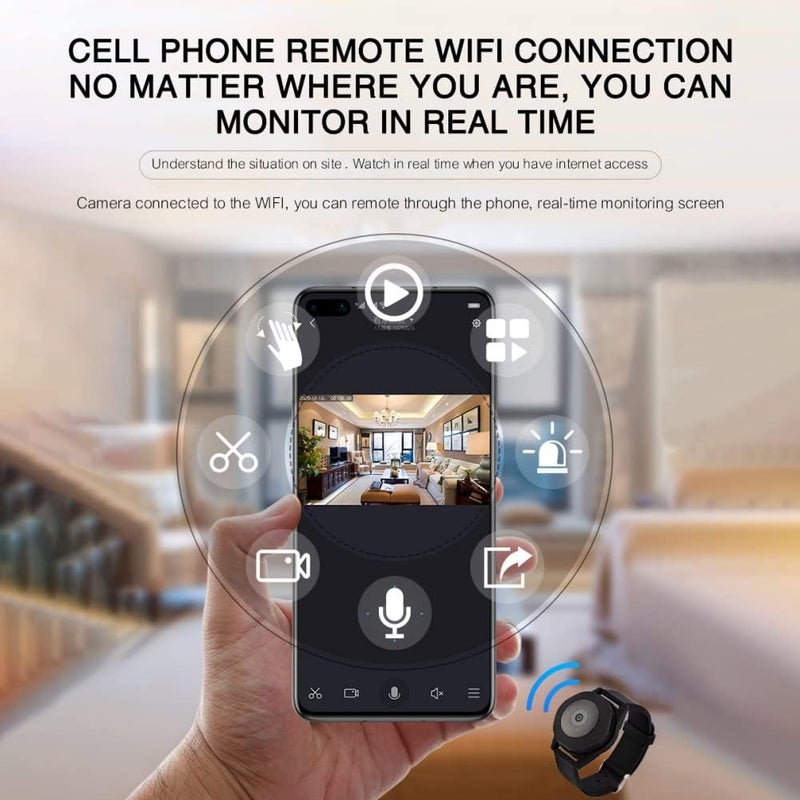 woobles Portable Watch Camera Wristband Camera Smart Wearable Camera WiFi Camera - Image 3