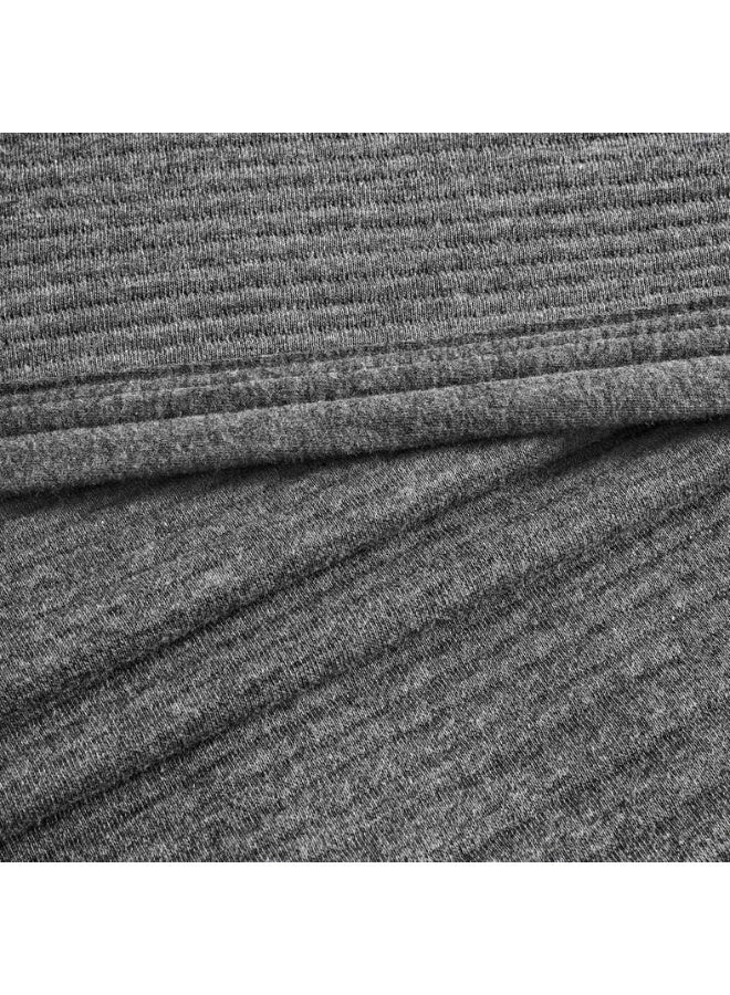Pan Home Cloud Melange Quilted Bedspread Set - Anthracite - Image 4