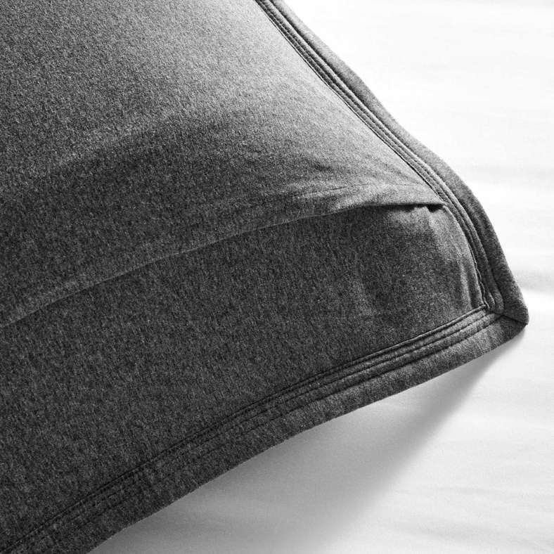 Pan Home طقم غطاء سرير مخمل سحاب - أنثراسايت - Image 2