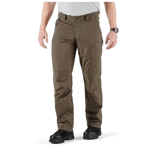 5.11 Tactical Men's Apex Pants, Regular Fit, Gusseted, 10 Pockets, Style 74434ABR, Tundra, 33W x 32L - Image 2