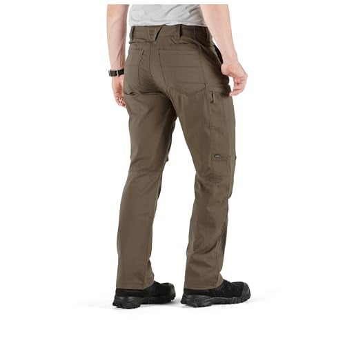 5.11 Tactical Men's Apex Pants, Regular Fit, Gusseted, 10 Pockets, Style 74434ABR, Tundra, 33W x 32L - Image 5