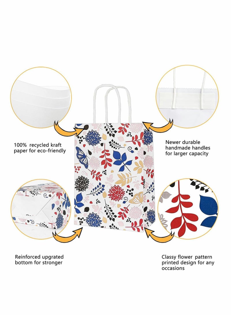 Y&D Floral Paper Party Favor Bags - 8.7x6.3x3.1 Inch-12PCS - Image 5