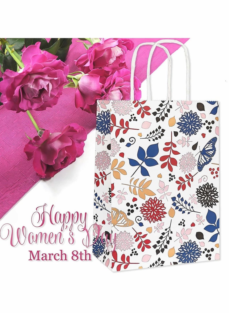 Y&D Floral Paper Party Favor Bags - 8.7x6.3x3.1 Inch-12PCS - Image 3