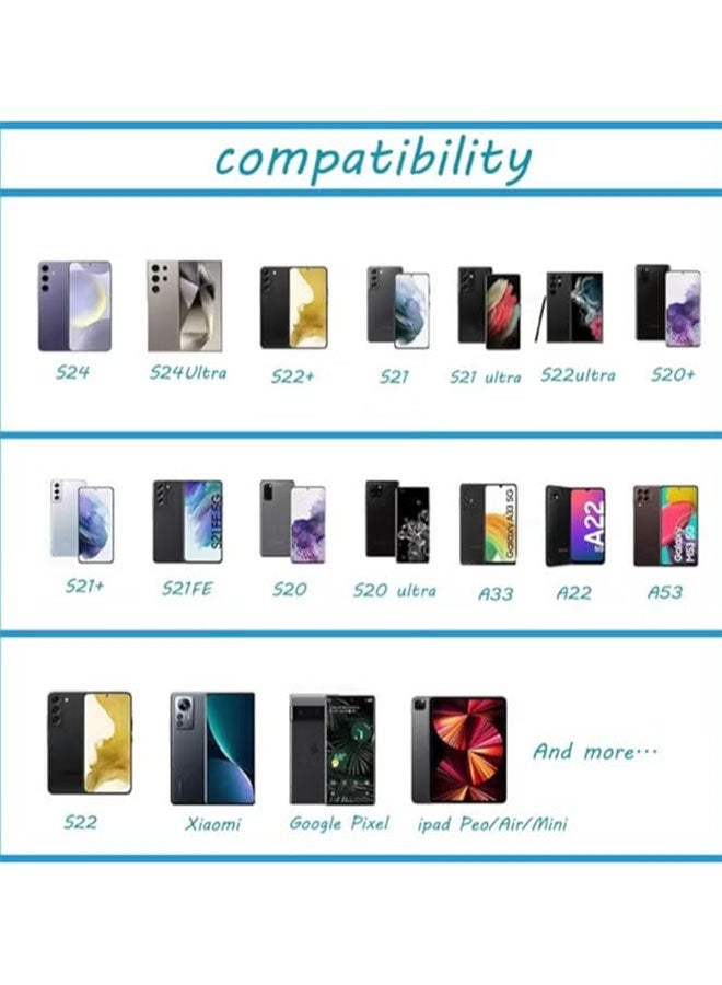45 واط USB C فائقة السرعة الشاحن -متوافق مع S24 S23 S22 S21 S20 الترا، S24+ S23+ S22+ S21+، A53، A15، A 55، A54 -نوع C مهايئ الطاقة - Image 2