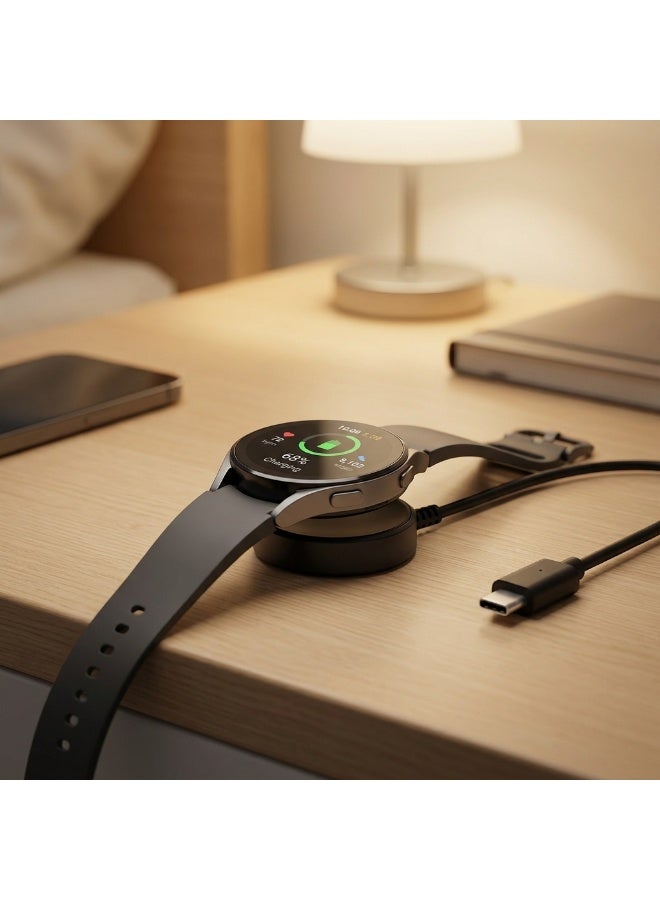 Tersely 10W Fast Charging Cable for Samsung Galaxy Watch 8/8 Classic/Ultra(2025/2024)/7/FE/6/6 Classic/5/5 Pro/4/4 Classic 40/42/43/45/46/47mm-1M/3.3ft USB-C/Type C Charger Replacement USB Adapter - Image 1