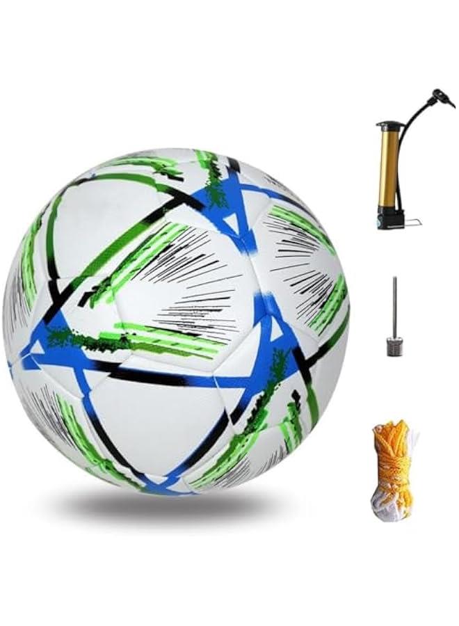 TRASSLE Football Club Training Ball,Football Soccer Ball Match,Premium Training Football For Kid Youth and Adult Size-5, Indoor & Outdoor Professional  - Image 1