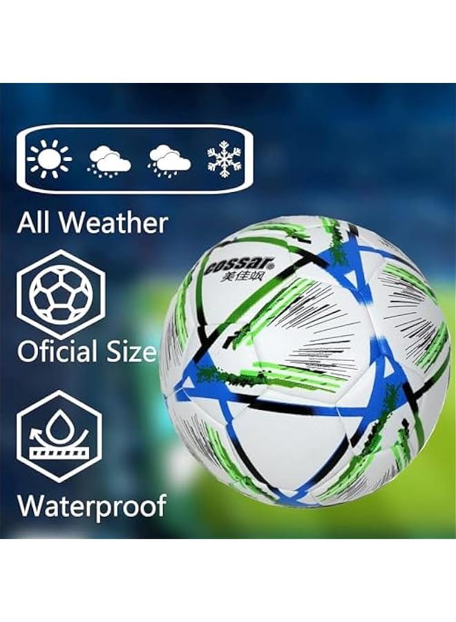 TRASSLE Football Club Training Ball,Football Soccer Ball Match,Premium Training Football For Kid Youth and Adult Size-5, Indoor & Outdoor Professional  - Image 2
