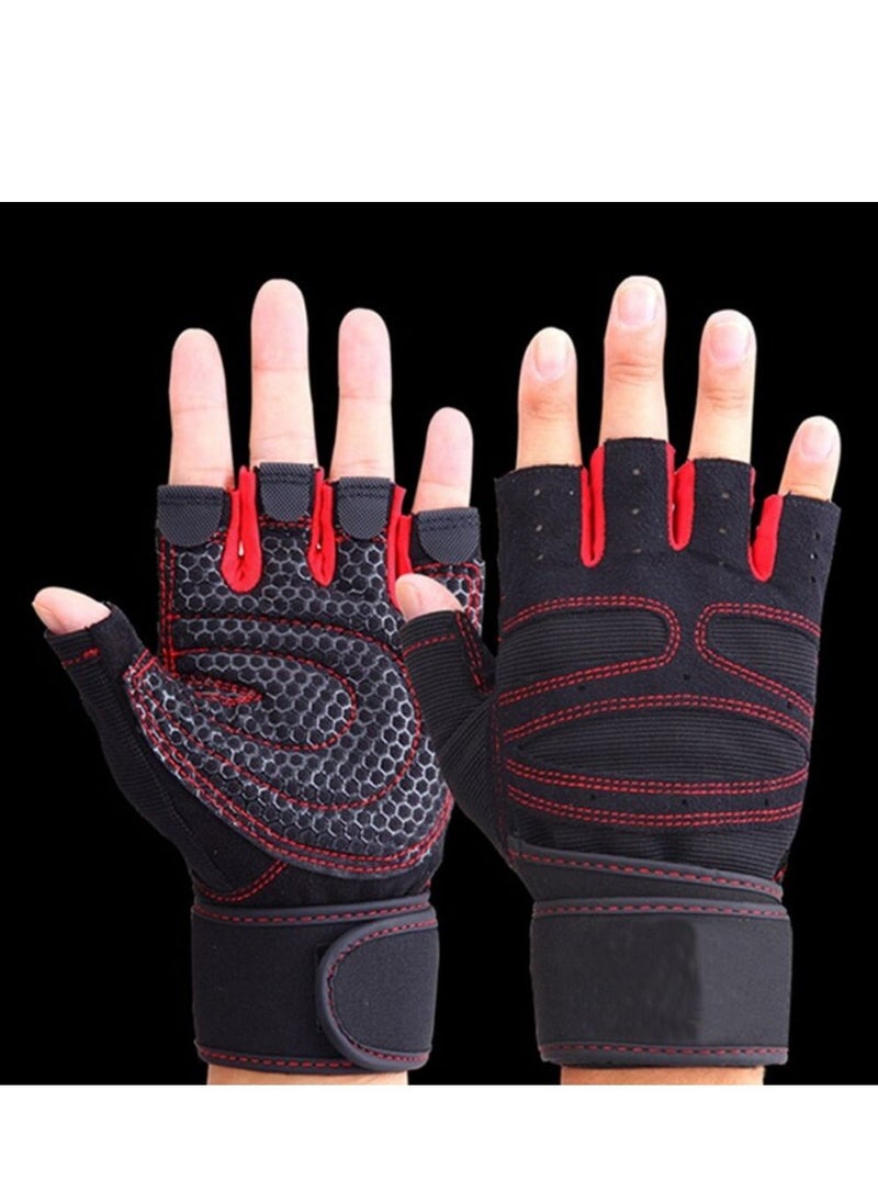 Generic Fitness Half Finger Gloves Men And Women Wrist Guard Sports Dumbbell Riding Non Slip Horizontal Bar Exercise Training  - Image 3