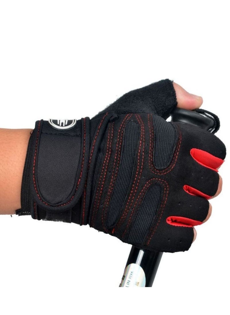 Generic Fitness Half Finger Gloves Men And Women Wrist Guard Sports Dumbbell Riding Non Slip Horizontal Bar Exercise Training  - Image 2