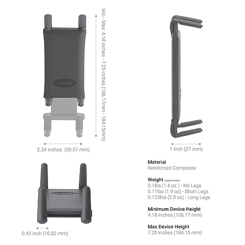 ARKON Mounts Slim-Grip Ultra Phone and Midsize Tablet Headrest Mount | Universal Phone & Tablet Fit | for Passenger Entertainment | Multi-Angle Arm | Compatible with iPad, Samsung, Google, and More - Image 2