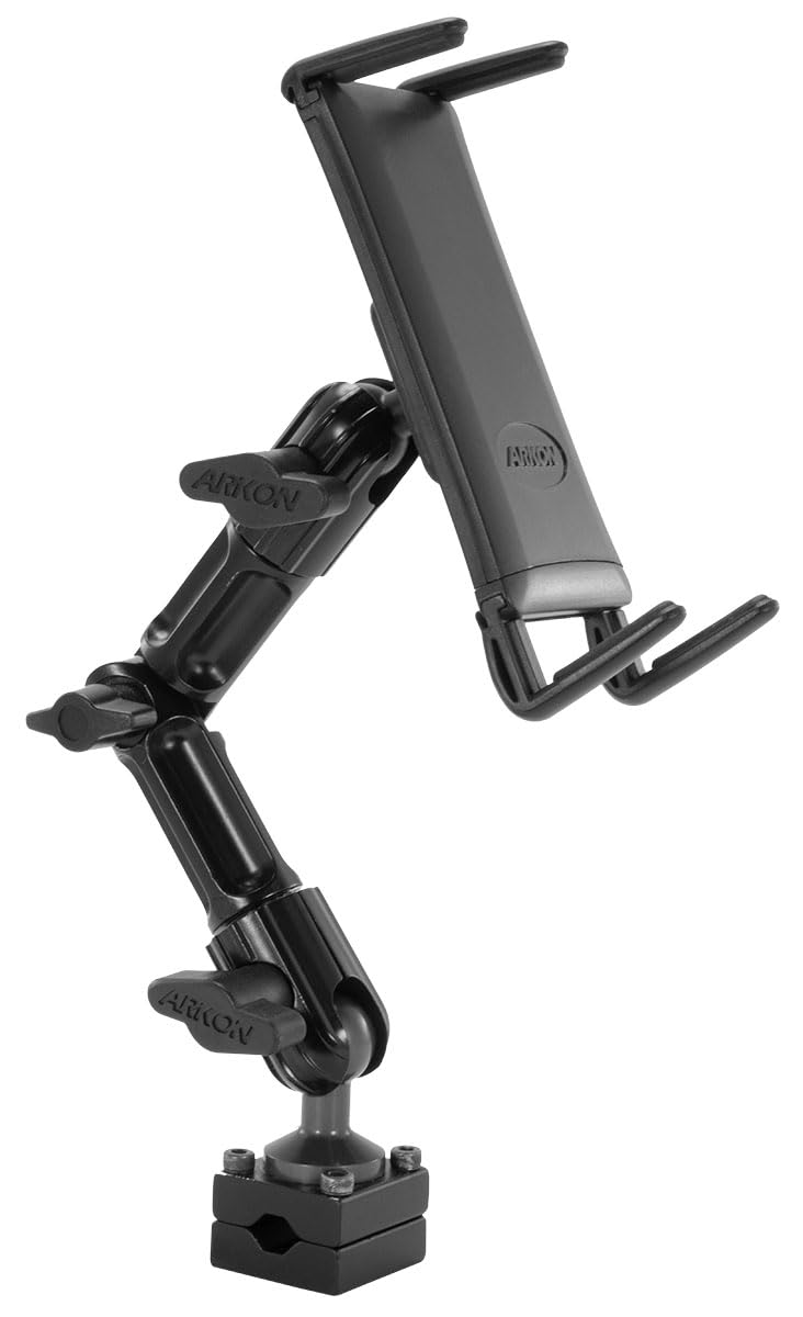 ARKON Mounts Slim-Grip Ultra Phone and Midsize Tablet Headrest Mount | Universal Phone & Tablet Fit | for Passenger Entertainment | Multi-Angle Arm | Compatible with iPad, Samsung, Google, and More - Image 4