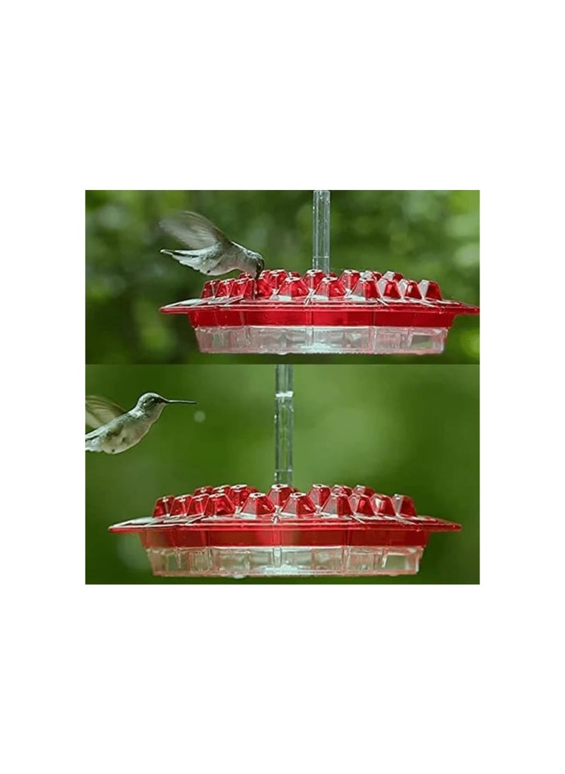 Generic - Keilini Keilani Hummingbird Feeder with Perch and Built-in Ant Moat,Mary's Sherum Hummingbird Feeder,30 Feeder Ports,Easy to Clean (2 Pack) - Image 1