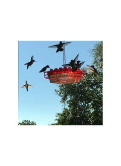 Keilini Keilani Hummingbird Feeder with Perch and Built-in Ant Moat,Mary's Sherum Hummingbird Feeder,30 Feeder Ports,Easy to Clean (2 Pack)