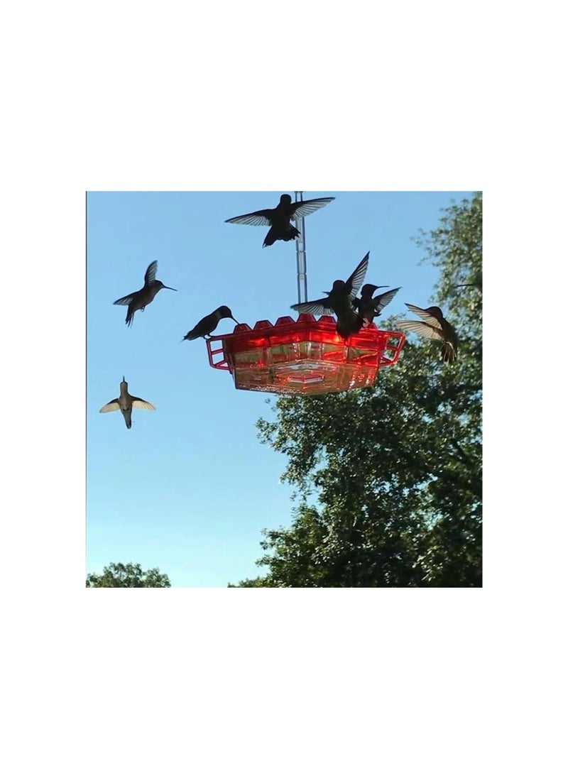 Generic - Keilini Keilani Hummingbird Feeder with Perch and Built-in Ant Moat,Mary's Sherum Hummingbird Feeder,30 Feeder Ports,Easy to Clean (2 Pack) - Image 1